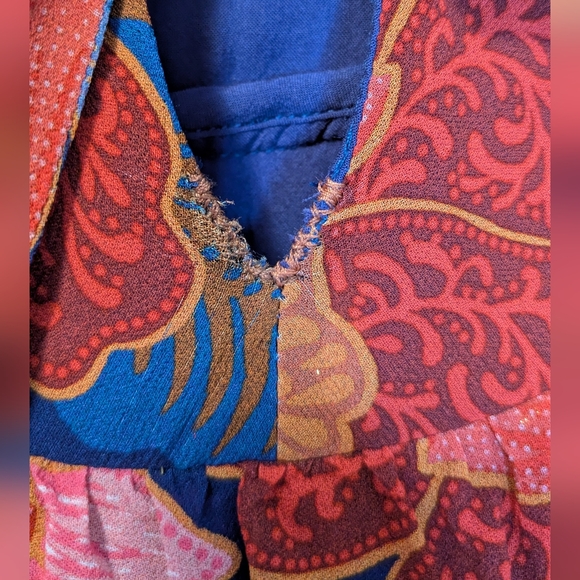 Farm Rio Navy Garden Midi Dress - Picture 14 of 16